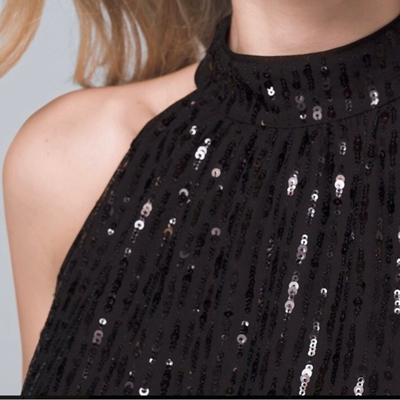 White House Black market Black sequin top. - Picture 4 of 16